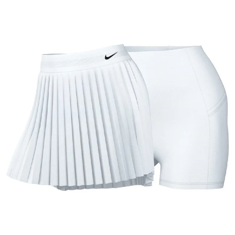 Nike Women's Dri-FIT Printed Club Skirt (White/Black) leather skirt durable