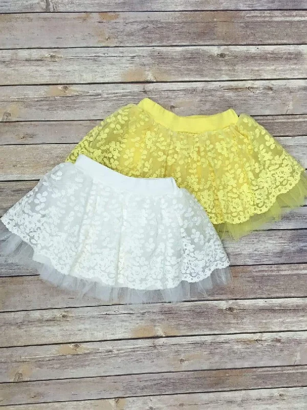 Sweet lace tutu skirt lace skirt intricate