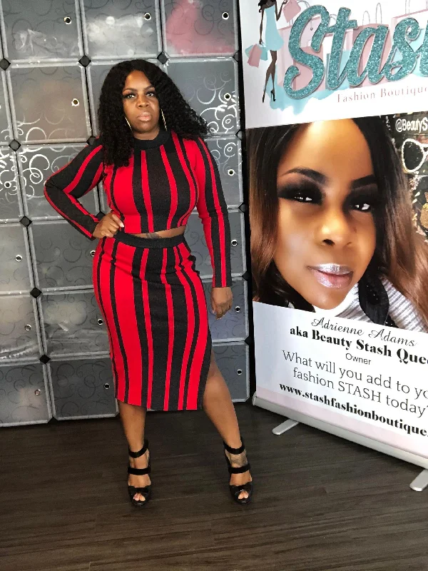 Top of the Line Skirt Set high waist skirt