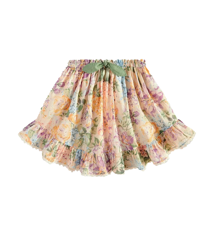 Halliday Flip Skirt Multicolor denim skirt classic