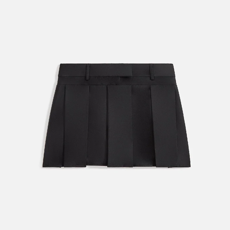 Aya Muse Myca Skirt - Black leather skirt durable