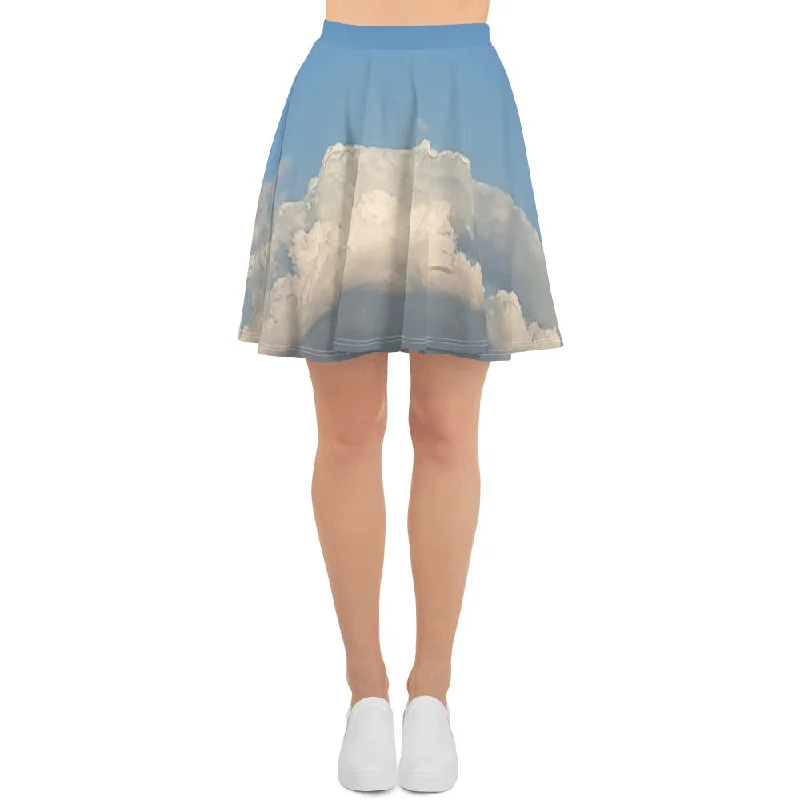 GG - Skater Skirt - Clouds & Blue Sky chiffon skirt floaty