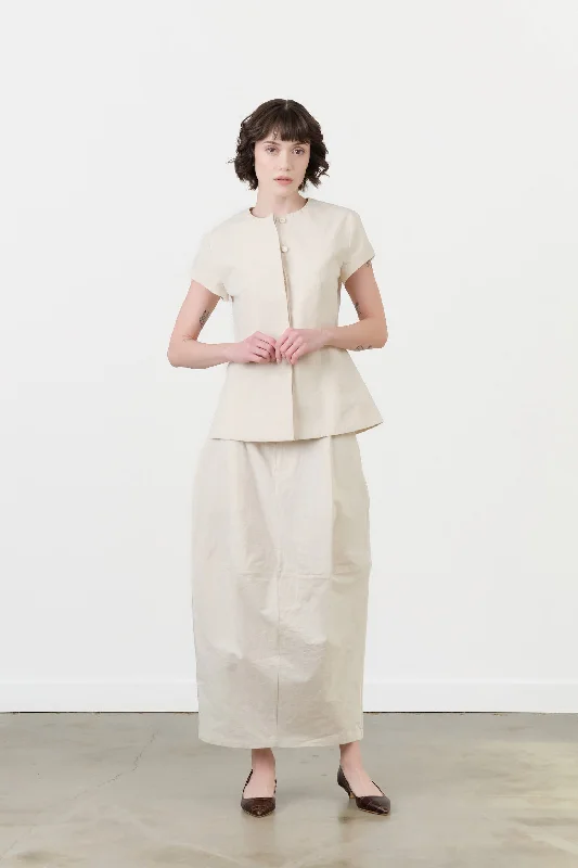 Structure Skirt belted skirt waist