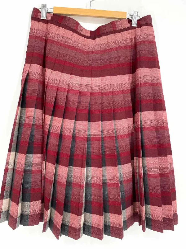 Pendleton Heritage Women's Red Pleated Wool Plaid Size 16 Skirt maxi skirt elegant