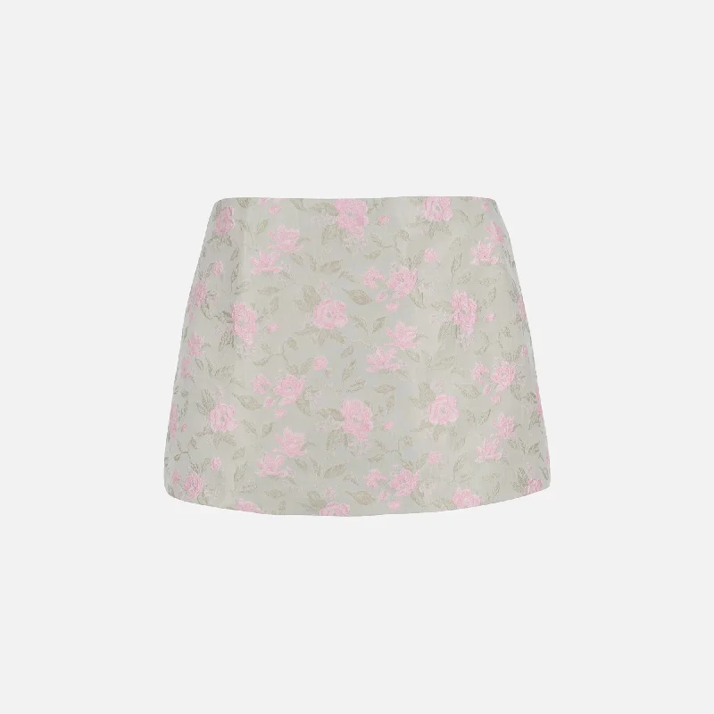 Sandy Liang Juice Skirt - Mint high slit skirt